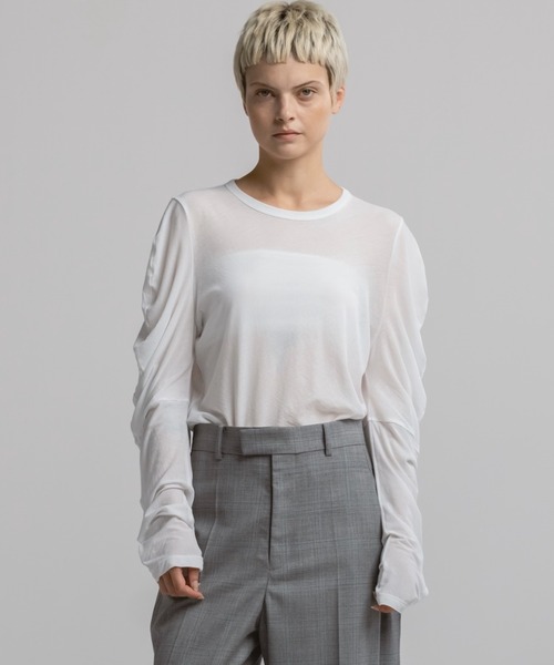 SHEF enso SHEER LONG SLEEVE TOP（Tシャツ/カットソー）｜CINOH（チノ