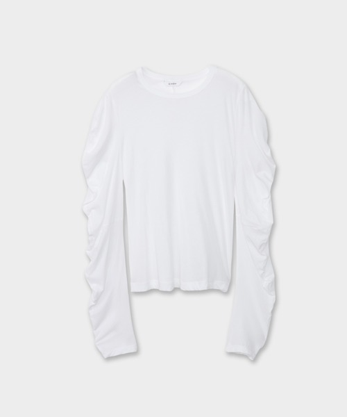 CINOH（チノ）の「SHEF enso SHEER LONG SLEEVE TOP（Tシャツ/カットソー・レディース・ブラック・38）」の7枚目の写真