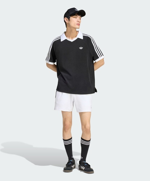adidas Originals(アディダスオリジナルス)の「【adidas】TERRY POLO サッカー日本代表 応援 W杯 ワールドカップ(ポロシャツ・レディース・ホワイト/ネイビー/ブラック・M/S)」の22枚目の写真