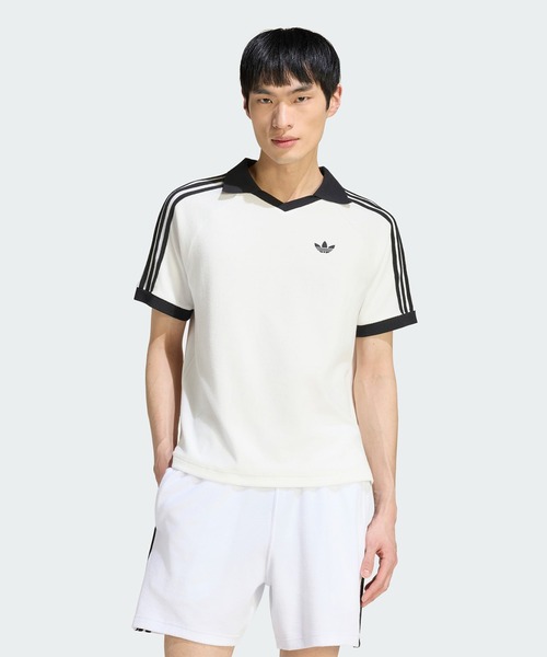 adidas Originals(アディダスオリジナルス)の「【adidas】TERRY POLO サッカー日本代表 応援 W杯 ワールドカップ(ポロシャツ・レディース・ホワイト/ネイビー/ブラック・M/S)」の16枚目の写真