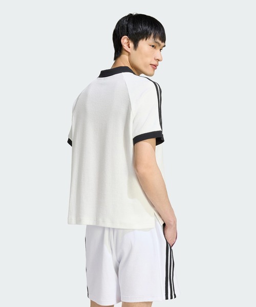 adidas Originals(アディダスオリジナルス)の「【adidas】TERRY POLO サッカー日本代表 応援 W杯 ワールドカップ(ポロシャツ・レディース・ホワイト/ネイビー/ブラック・M/S)」の15枚目の写真