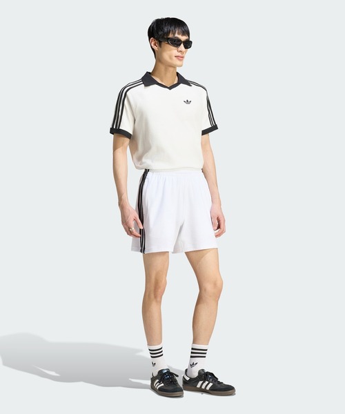 adidas Originals(アディダスオリジナルス)の「【adidas】TERRY POLO サッカー日本代表 応援 W杯 ワールドカップ(ポロシャツ・レディース・ホワイト/ネイビー/ブラック・M/S)」の14枚目の写真