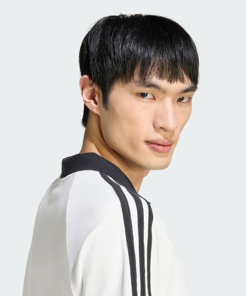 adidas Originals(アディダスオリジナルス)の「【adidas】TERRY POLO サッカー日本代表 応援 W杯 ワールドカップ(ポロシャツ・レディース・ホワイト/ネイビー/ブラック・M/S)」の12枚目の写真