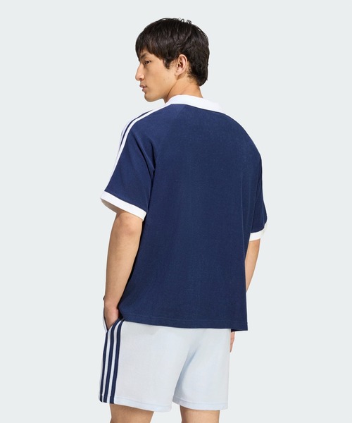 adidas Originals(アディダスオリジナルス)の「【adidas】TERRY POLO サッカー日本代表 応援 W杯 ワールドカップ(ポロシャツ・レディース・ホワイト/ネイビー/ブラック・M/S)」の8枚目の写真