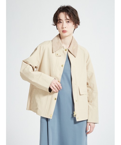 Barbour(バブアー)の「【COALVILLE / コールヴィル】ショート ジャケット Japan Exclusive(レディース)(その他アウター・レディース・ベージュ/ライトベージュ/チャコールグレー・MEDIUM/SMALL)」の7枚目の写真