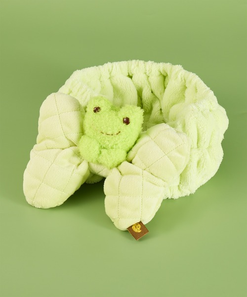 salle de bal(サルデバル)の「【 かえるのピクルス / pickles the frog 】ぬいぐるみ雑貨 ヘアバンド NJI(ヘアバンド・レディース・グリーン・FREE)」の1枚目の写真