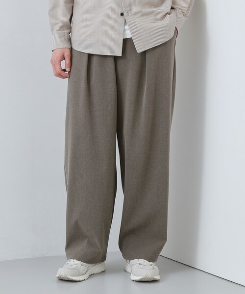 THE SHOP TK (ザ ショップ ティーケー )の「【半歩先のオシャレ】バレルレッグ パンツ 洗濯機OK(その他パンツ・メンズ・ダークグレー/ブラック・04/03/02)」の1枚目の写真
