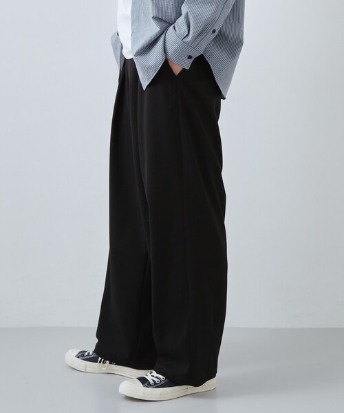 THE SHOP TK (ザ ショップ ティーケー )の「【半歩先のオシャレ】バレルレッグ パンツ 洗濯機OK(その他パンツ・メンズ・ダークグレー/ブラック・04/03/02)」の7枚目の写真