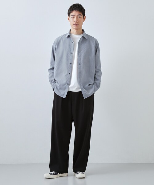 THE SHOP TK (ザ ショップ ティーケー )の「【半歩先のオシャレ】バレルレッグ パンツ 洗濯機OK(その他パンツ・メンズ・ダークグレー/ブラック・04/03/02)」の8枚目の写真