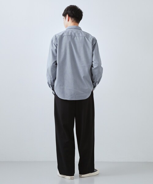 THE SHOP TK (ザ ショップ ティーケー )の「【半歩先のオシャレ】バレルレッグ パンツ 洗濯機OK(その他パンツ・メンズ・ダークグレー/ブラック・04/03/02)」の9枚目の写真
