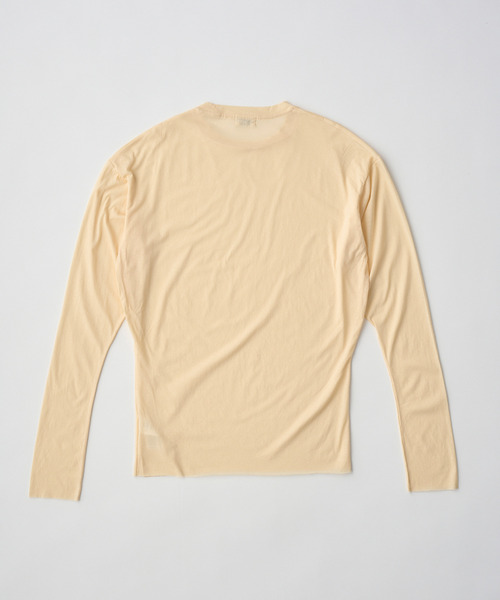 UNFIL（アンフィル）の「UNFIL アンフィル / twisted cotton sheer jersey long sleeve Tee ツイストコットンシアージャージーロングスリーブTシャツ / WXSP-UW121（Tシャツ/カットソー・レディース・アッシュグレー/ダークブラウン/ベージュ系その他・1）」の9枚目の写真