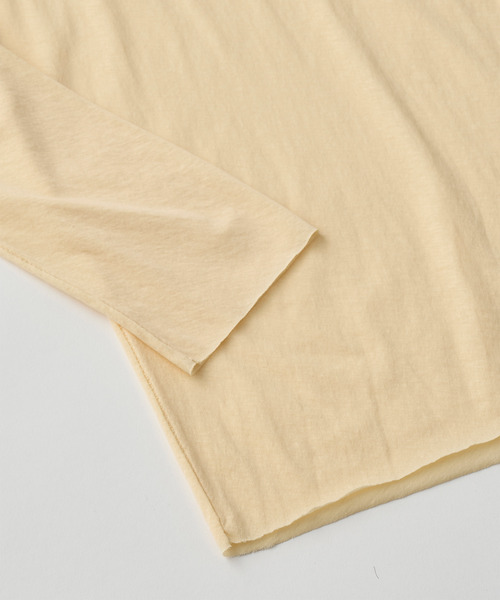 UNFIL（アンフィル）の「UNFIL アンフィル / twisted cotton sheer jersey long sleeve Tee ツイストコットンシアージャージーロングスリーブTシャツ / WXSP-UW121（Tシャツ/カットソー・レディース・アッシュグレー/ダークブラウン/ベージュ系その他・1）」の10枚目の写真