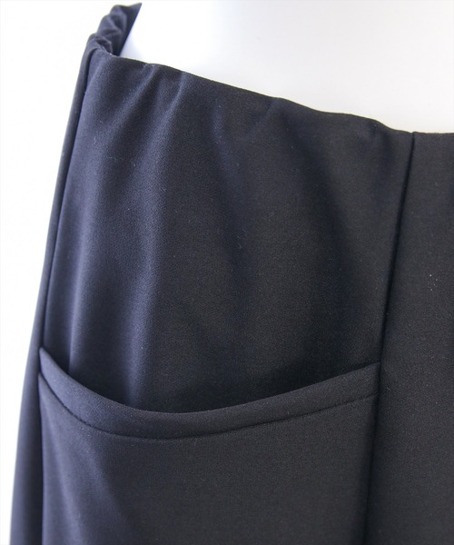 CLEAR BASIC（クリアベーシック）の「スリットジップIラインスカート［大人 カジュアル 着回し力抜群］≪新作≫（スカート・レディース・ブラック/アイボリー・PS/S/M）」の10枚目の写真