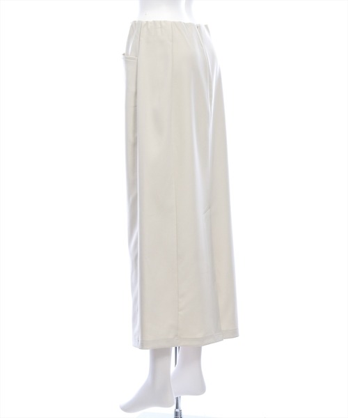 CLEAR BASIC（クリアベーシック）の「スリットジップIラインスカート［大人 カジュアル 着回し力抜群］≪新作≫（スカート・レディース・ブラック/アイボリー・PS/S/M）」の18枚目の写真