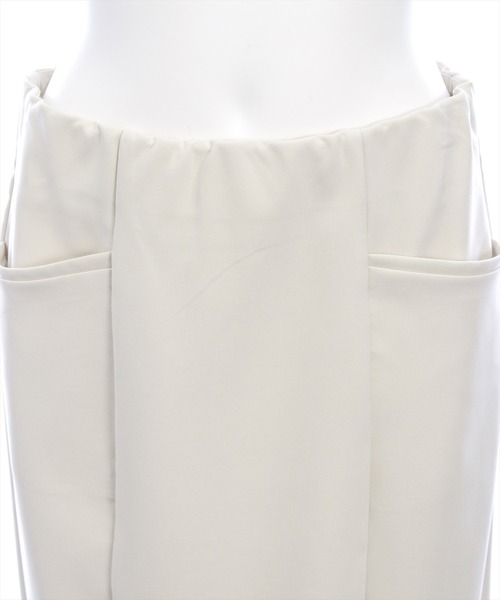 CLEAR BASIC（クリアベーシック）の「スリットジップIラインスカート［大人 カジュアル 着回し力抜群］≪新作≫（スカート・レディース・ブラック/アイボリー・PS/S/M）」の15枚目の写真