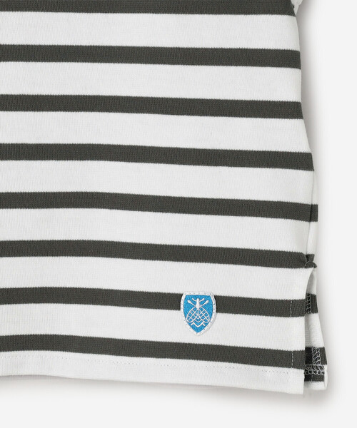 ORCIVAL（オーシバル）の「ORCIVAL | ラッセル ボートネッククロップドTシャツ WOMEN（Tシャツ/カットソー・レディース・グレー系その他/ブルー系その他・2/1）」の8枚目の写真