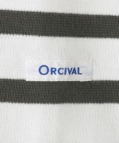 ORCIVAL（オーシバル）の「ORCIVAL | ラッセル ボートネッククロップドTシャツ WOMEN（Tシャツ/カットソー・レディース・グレー系その他/ブルー系その他・2/1）」の9枚目の写真