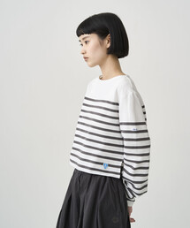 ORCIVAL | ORCIVAL | ラッセル ボートネッククロップドTシャツ WOMEN(Tシャツ/カットソー)