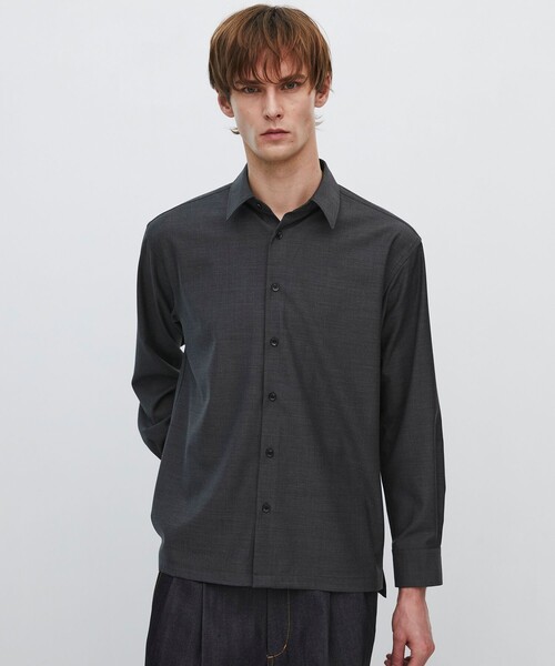 数量限定】SUPER140S SCALE OFF WOOL シャツ（シャツ/ブラウス