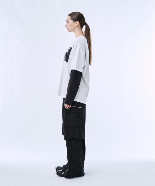 PHILTHEORY(フィルセオリー)の「Layered nylon pants / レイヤードナイロンパンツ(その他パンツ・メンズ・グレー/ブラック・2/1/3)」の4枚目の写真