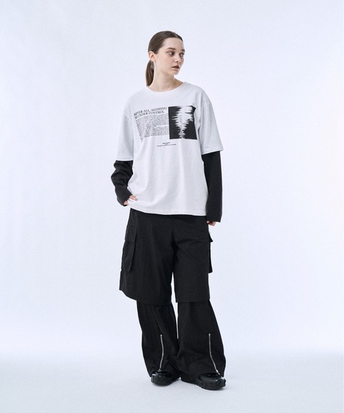 PHILTHEORY(フィルセオリー)の「Layered nylon pants / レイヤードナイロンパンツ(その他パンツ・メンズ・グレー/ブラック・2/1/3)」の6枚目の写真