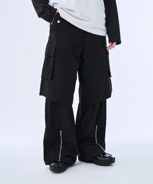 PHILTHEORY(フィルセオリー)の「Layered nylon pants / レイヤードナイロンパンツ(その他パンツ・メンズ・グレー/ブラック・2/1/3)」の8枚目の写真