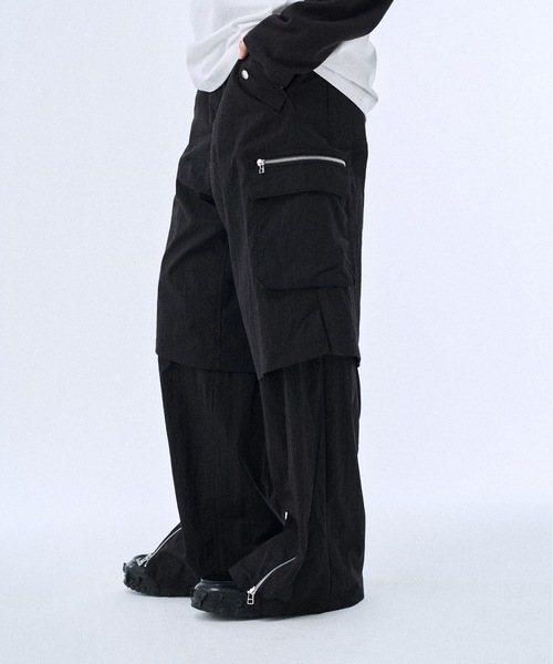 PHILTHEORY(フィルセオリー)の「Layered nylon pants / レイヤードナイロンパンツ(その他パンツ・メンズ・グレー/ブラック・2/1/3)」の9枚目の写真