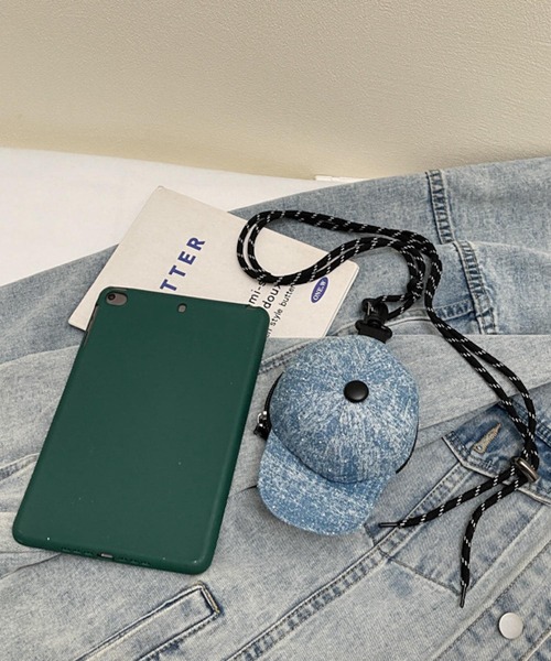 TONE SELECT GOODS(トーンセレクトグッズ)の「LESRIRE / キャップ型 ミニ マルチ ポーチ ショルダー バッグチャーム デニム風 L9235(ショルダーバッグ・レディース・ライトブルー/ブラック/ブルー/その他1・FREE)」の2枚目の写真
