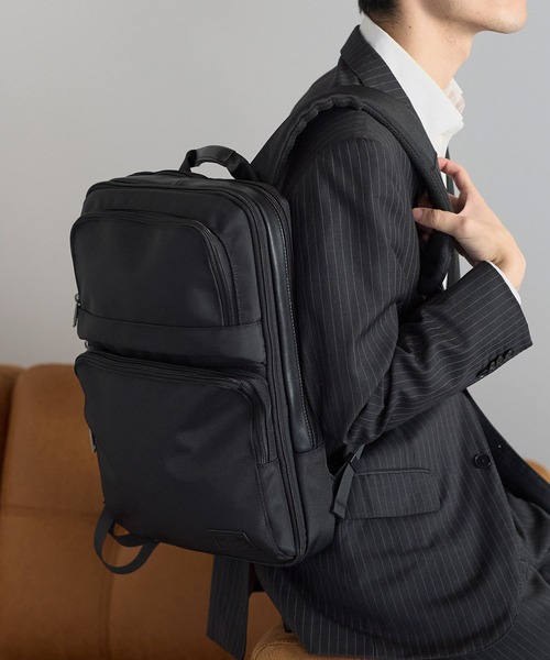 GUSCIO UOMO(グッシオ ウォーモ)の「【グッシオ ウォーモ】ビジネスリュック 拡張 通勤通学(ビジネスバッグ・メンズ・ダークグレー/ブラック/ネイビー・FREE)」の2枚目の写真
