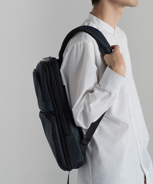 GUSCIO UOMO(グッシオ ウォーモ)の「【グッシオ ウォーモ】ビジネスリュック 拡張 通勤通学(ビジネスバッグ・メンズ・ダークグレー/ブラック/ネイビー・FREE)」の6枚目の写真