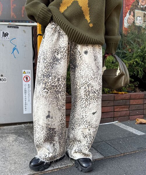 CIAOPANIC（チャオパニック）の「【ANTI WARP /アンチワープ】切替カーブワイドデニム（デニムパンツ・レディース・ブラウン/ブラック・MEDIUM/LARGE）」の9枚目の写真