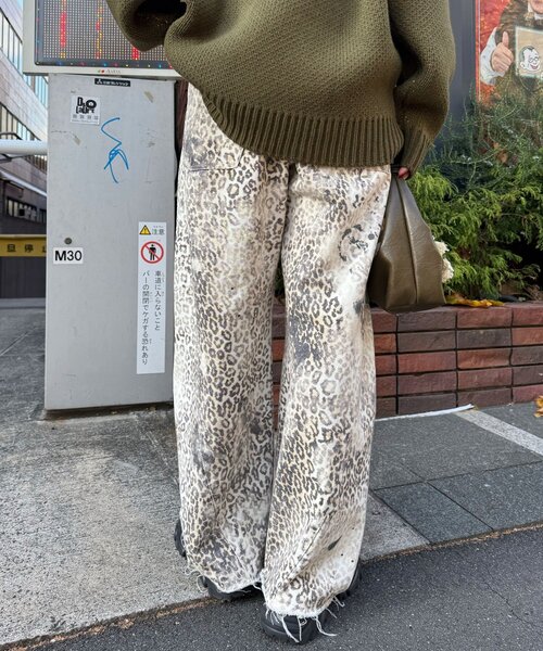 CIAOPANIC（チャオパニック）の「【ANTI WARP /アンチワープ】切替カーブワイドデニム（デニムパンツ・レディース・ブラウン/ブラック・MEDIUM/LARGE）」の11枚目の写真