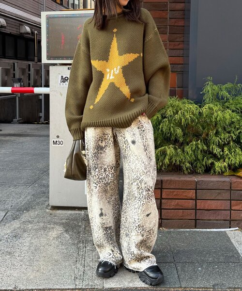 CIAOPANIC（チャオパニック）の「【ANTI WARP /アンチワープ】切替カーブワイドデニム（デニムパンツ・レディース・ブラウン/ブラック・MEDIUM/LARGE）」の12枚目の写真