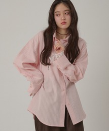 MUHET（ミュエータ）の「multiway ribbon tie lace shirt / マルチウェイレース付きリボンシャツ（シャツ/ブラウス）」