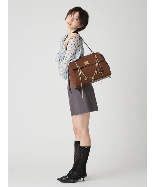 LILY BROWN(リリーブラウン)の「キーモチーフトートバッグ(トートバッグ・レディース・ベージュ/ブラウン/ブラック・F)」の14枚目の写真