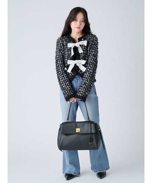 LILY BROWN(リリーブラウン)の「キーモチーフトートバッグ(トートバッグ・レディース・ベージュ/ブラウン/ブラック・F)」の17枚目の写真