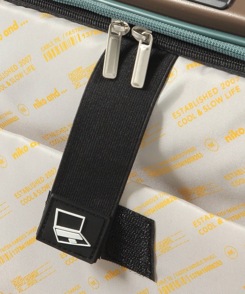 niko and...（ニコアンド）の「ニコロゴ折り畳みキャリーケース/容量約45L（トラベルグッズ・レディース・ブラウン/アイボリー/カーキ・XX-SMALL）」の19枚目の写真