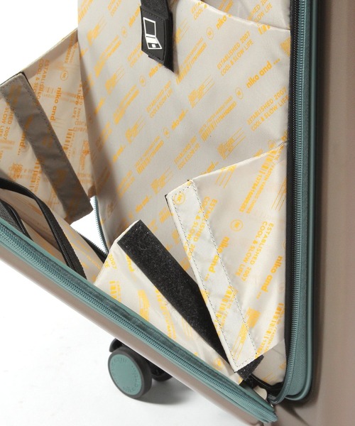 niko and...（ニコアンド）の「ニコロゴ折り畳みキャリーケース/容量約45L（トラベルグッズ・レディース・ブラウン/アイボリー/カーキ・XX-SMALL）」の21枚目の写真