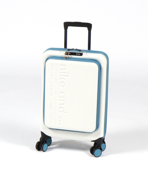 niko and...（ニコアンド）の「ニコロゴ折り畳みキャリーケース/容量約45L（トラベルグッズ・レディース・ブラウン/アイボリー/カーキ・XX-SMALL）」の6枚目の写真