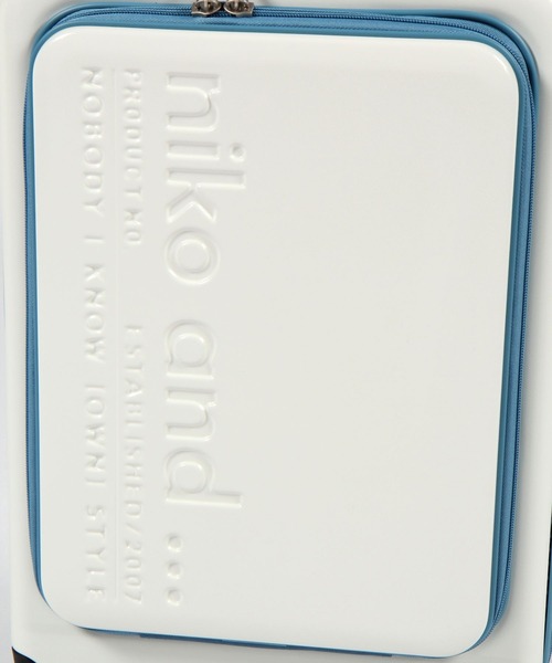 niko and...（ニコアンド）の「ニコロゴ折り畳みキャリーケース/容量約45L（トラベルグッズ・レディース・ブラウン/アイボリー/カーキ・XX-SMALL）」の7枚目の写真