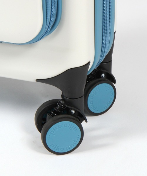 niko and...（ニコアンド）の「ニコロゴ折り畳みキャリーケース/容量約45L（トラベルグッズ・レディース・ブラウン/アイボリー/カーキ・XX-SMALL）」の9枚目の写真