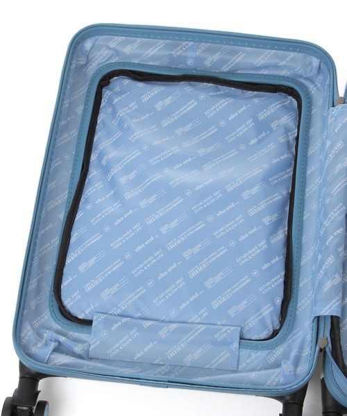 niko and...（ニコアンド）の「ニコロゴ折り畳みキャリーケース/容量約45L（トラベルグッズ・レディース・ブラウン/アイボリー/カーキ・XX-SMALL）」の11枚目の写真