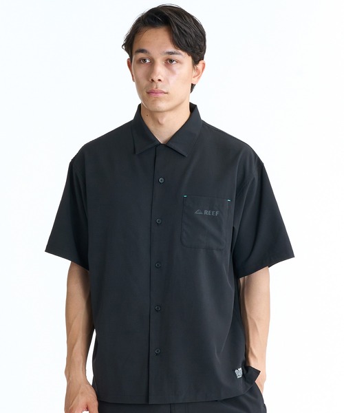 REEF（リーフ）の「REEF 半袖 シャツ メンズ BAJA DRY SHIRTS ESH261012（シャツ/ブラウス・メンズ・ブラック/ライトカーキ・XL/L/M）」の4枚目の写真