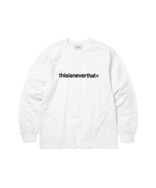 thisisneverthat（ディスイズネバーザット）の「T-Logo L/S Tee（Tシャツ/カットソー・メンズ・ホワイト/ブラック・L/M/S/XL）」の2枚目の写真