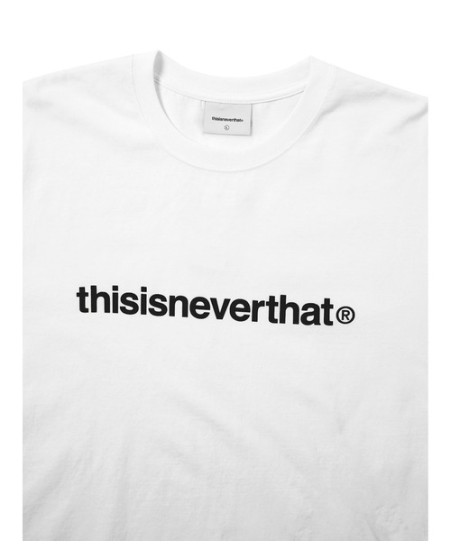 thisisneverthat（ディスイズネバーザット）の「T-Logo L/S Tee（Tシャツ/カットソー・メンズ・ホワイト/ブラック・L/M/S/XL）」の3枚目の写真