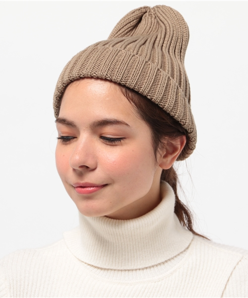 GLOBAL WORK（グローバルワーク）の「ベーシックリブワッチ/708043（ニットキャップ/ビーニー・レディース・グレー/ネイビー/ベージュ/ブラック/ホワイト・FREE）」の9枚目の写真