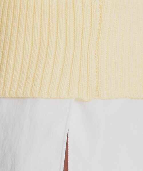 couture brooch（クチュールブローチ）の「布帛ドッキングプルオーバー（ニット/セーター・レディース・ブラック/ライトイエロー系/ライトグレー・38）」の17枚目の写真