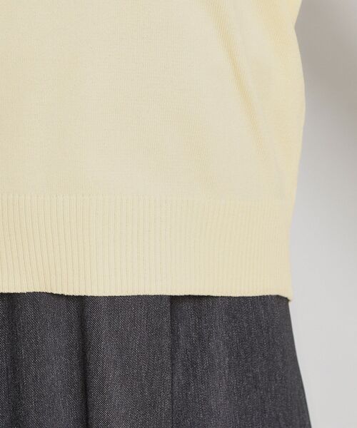 couture brooch（クチュールブローチ）の「布帛ドッキングプルオーバー（ニット/セーター・レディース・ブラック/ライトイエロー系/ライトグレー・38）」の13枚目の写真