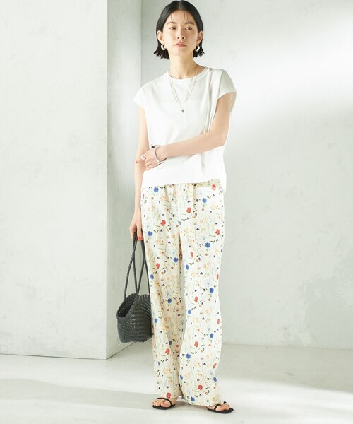 LIBERTY(リバティー)の「〈手洗い可能〉LIBERTY プリント パンツ(その他パンツ・レディース・ダークブルー/オフホワイト・ONE SIZE)」の3枚目の写真