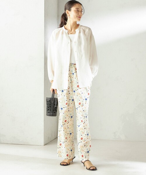 LIBERTY(リバティー)の「〈手洗い可能〉LIBERTY プリント パンツ(その他パンツ・レディース・ダークブルー/オフホワイト・ONE SIZE)」の8枚目の写真
